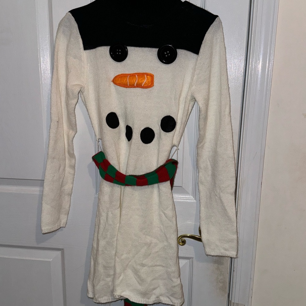 Derek Heart snowman sweater dress